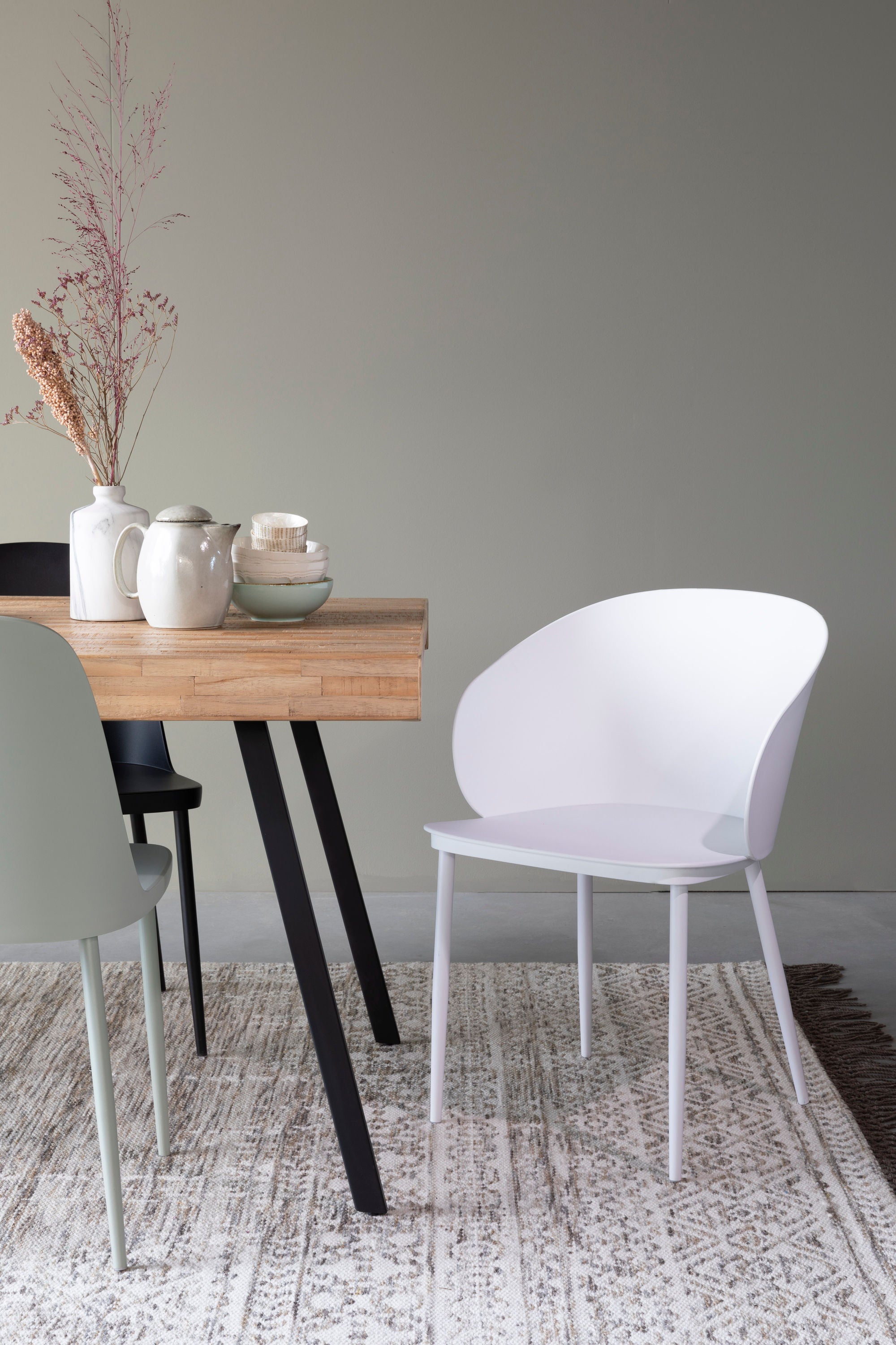 Set of 2 Gigi All White Dining Chair